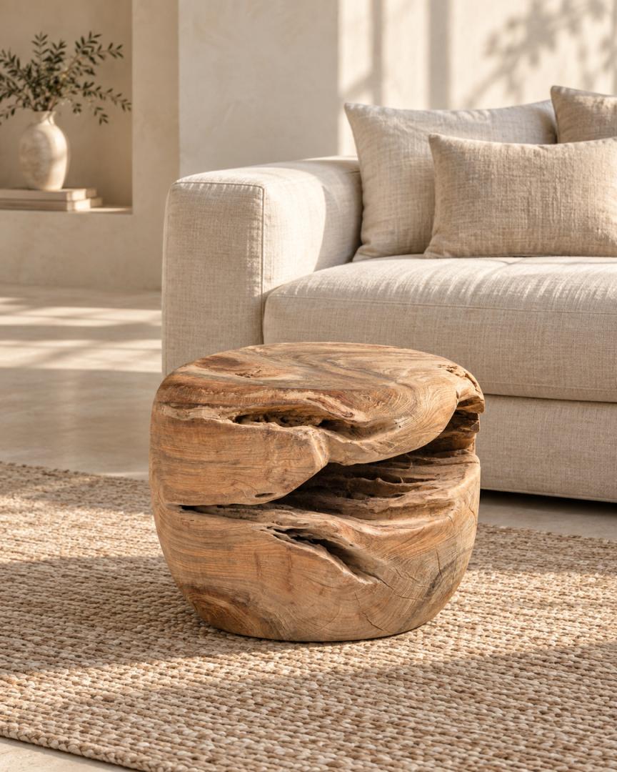 Table basse Ball en teck