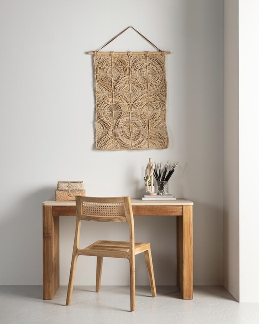 Bureau Bliss en teck et Mortex