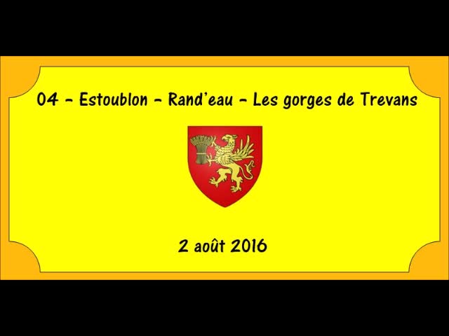 04 - Estoublon - Rand'eau - Les Gorges de Trevans